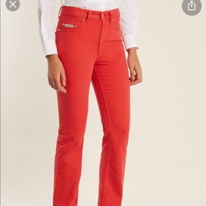 Alexachung Red Bootcut Denim